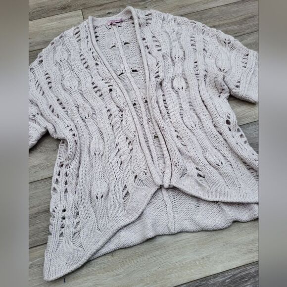 Calypso St. Barth Chic Knit Cardigan short sleeve alpaca wool blend - Picture 4 of 12